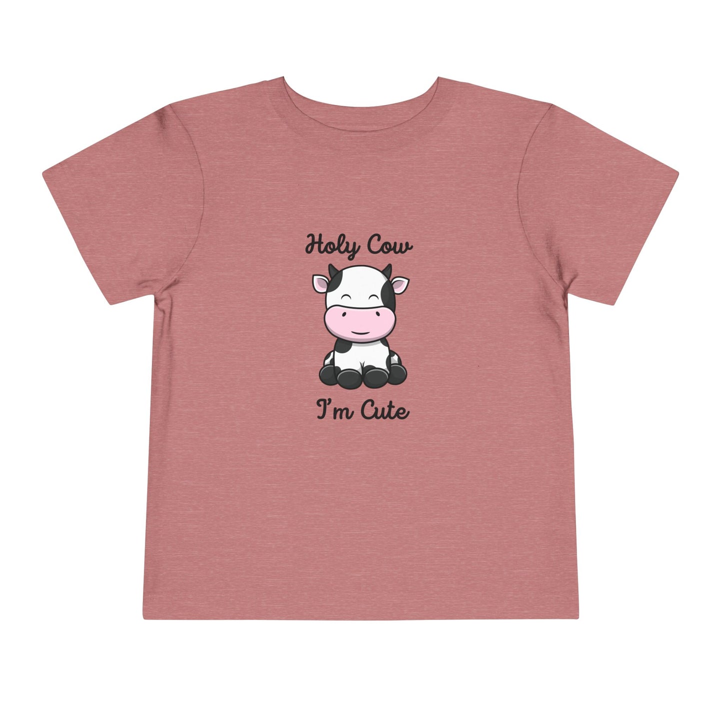 Holy Cow I'M Cute Toddler Short Sleeve Tee