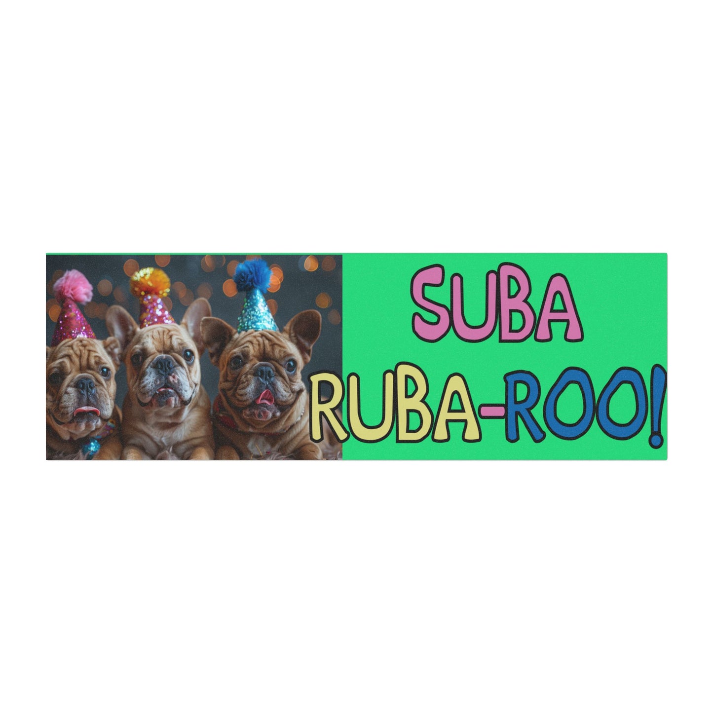 Suba Ruba Roo! Bulldog Car Magnets