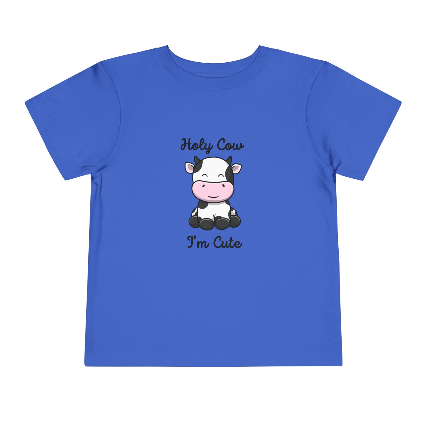 Holy Cow I'M Cute Toddler Short Sleeve Tee