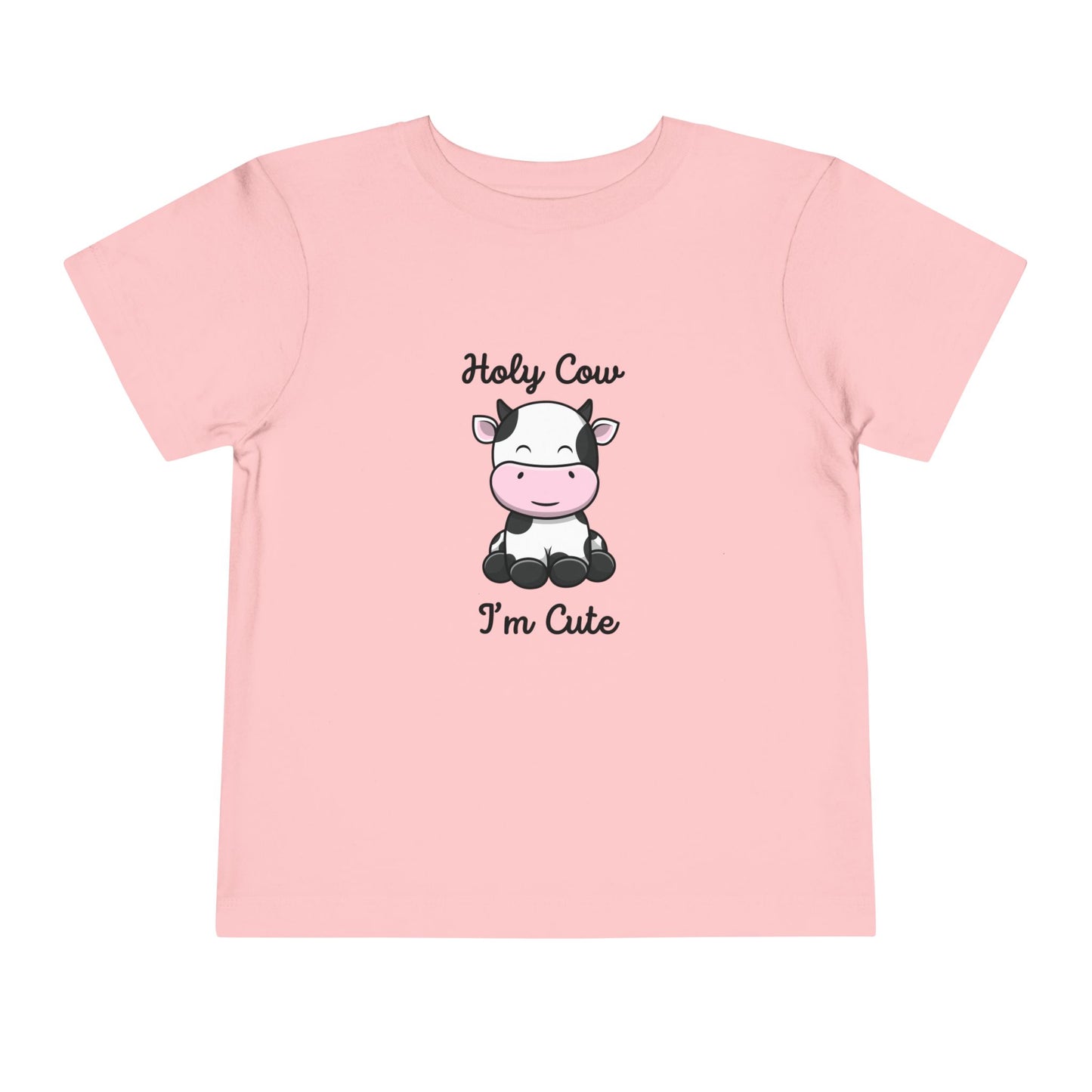 Holy Cow I'M Cute Toddler Short Sleeve Tee