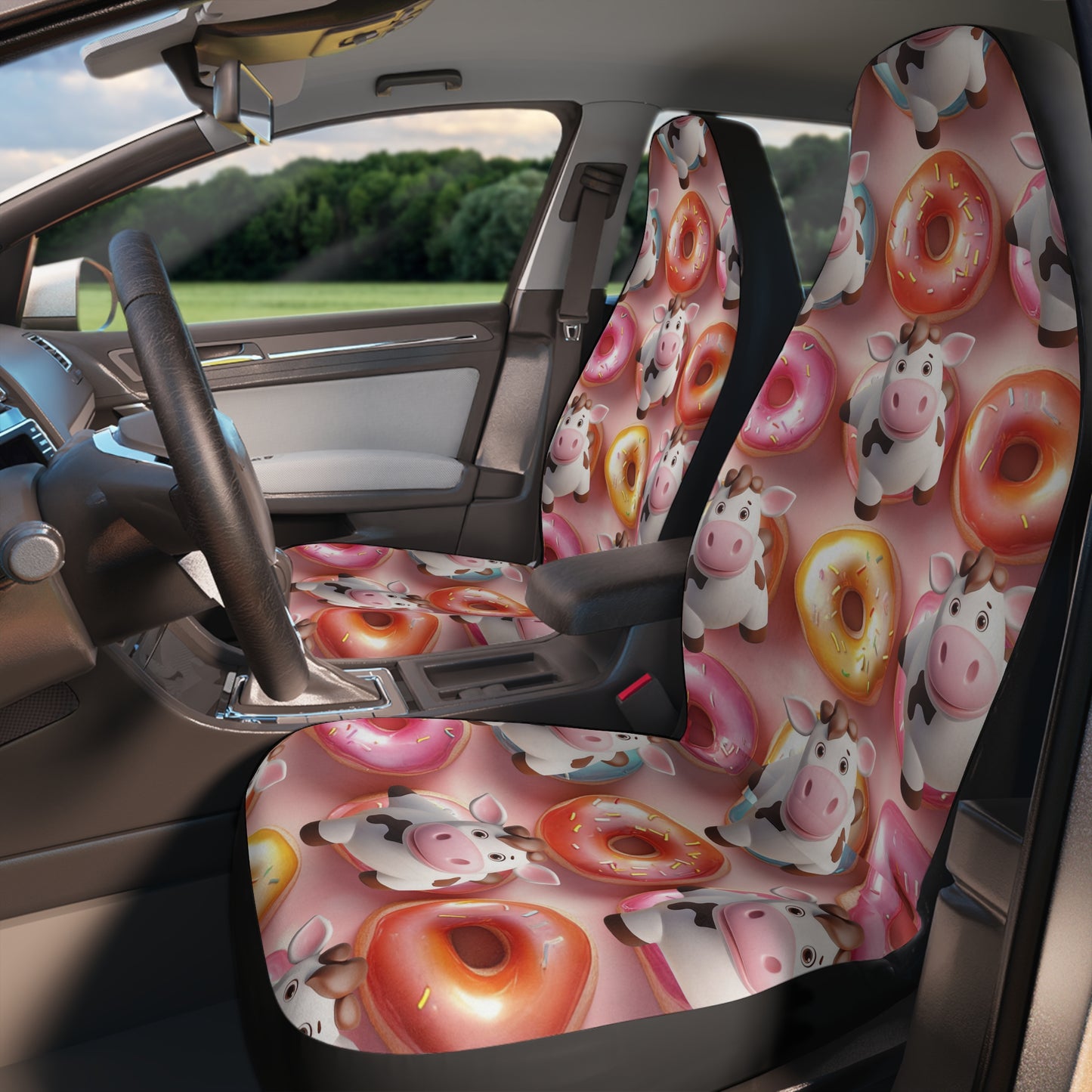 Moo-nut Delight Car Seat Covers