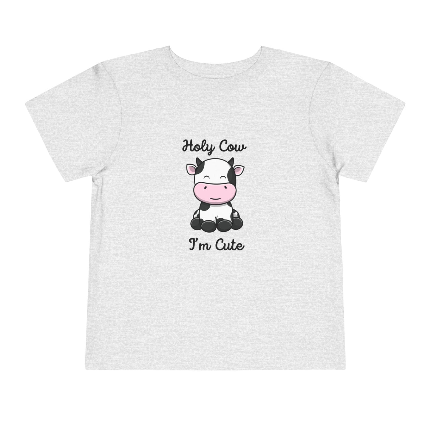 Holy Cow I'M Cute Toddler Short Sleeve Tee