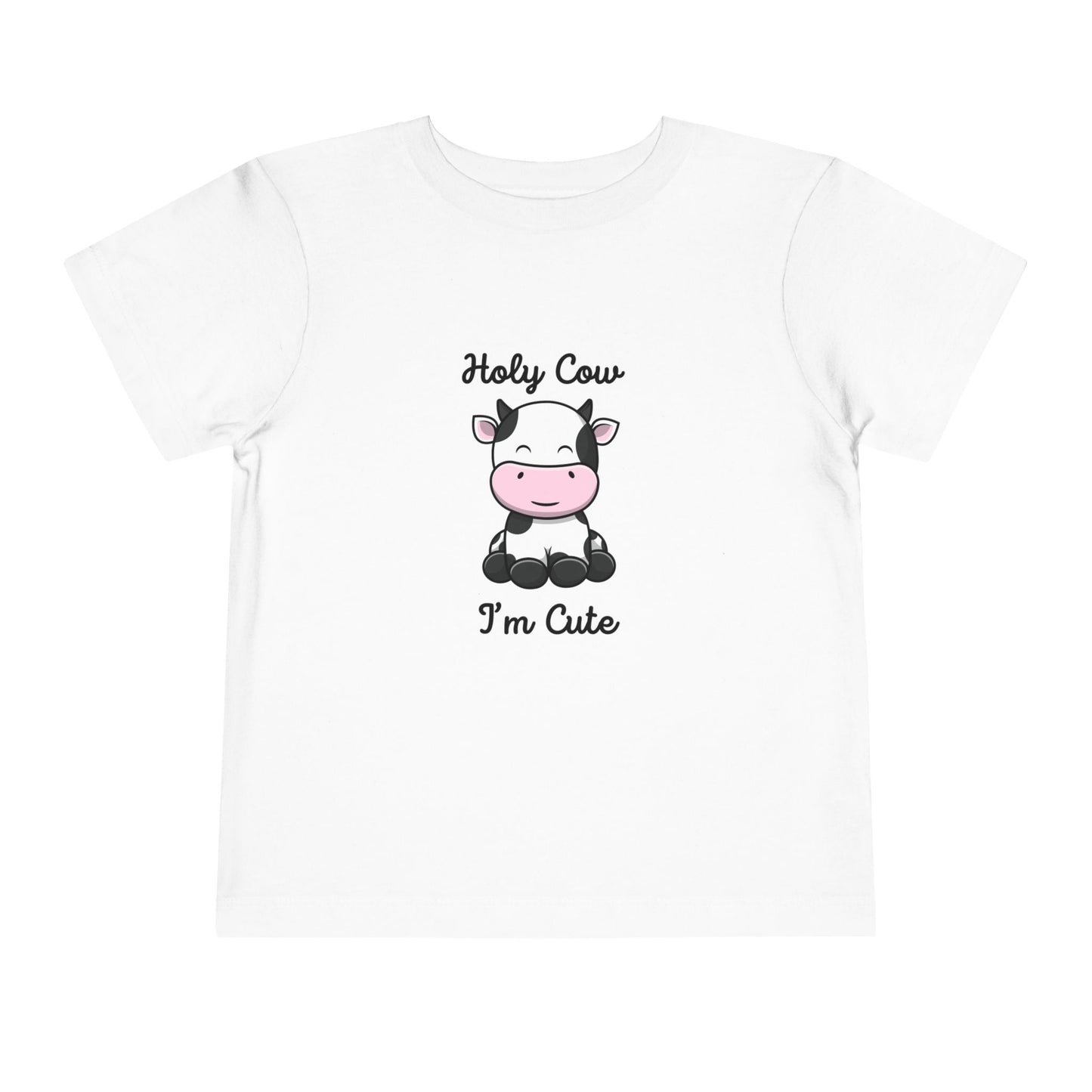 Holy Cow I'M Cute Toddler Short Sleeve Tee