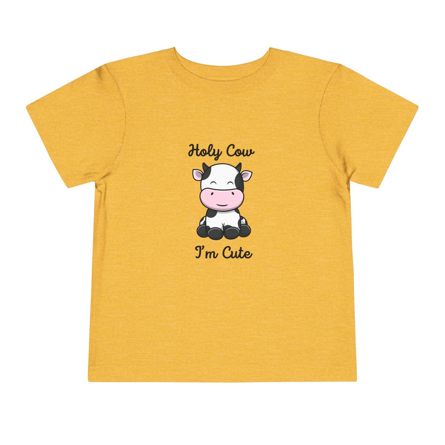 Holy Cow I'M Cute Toddler Short Sleeve Tee