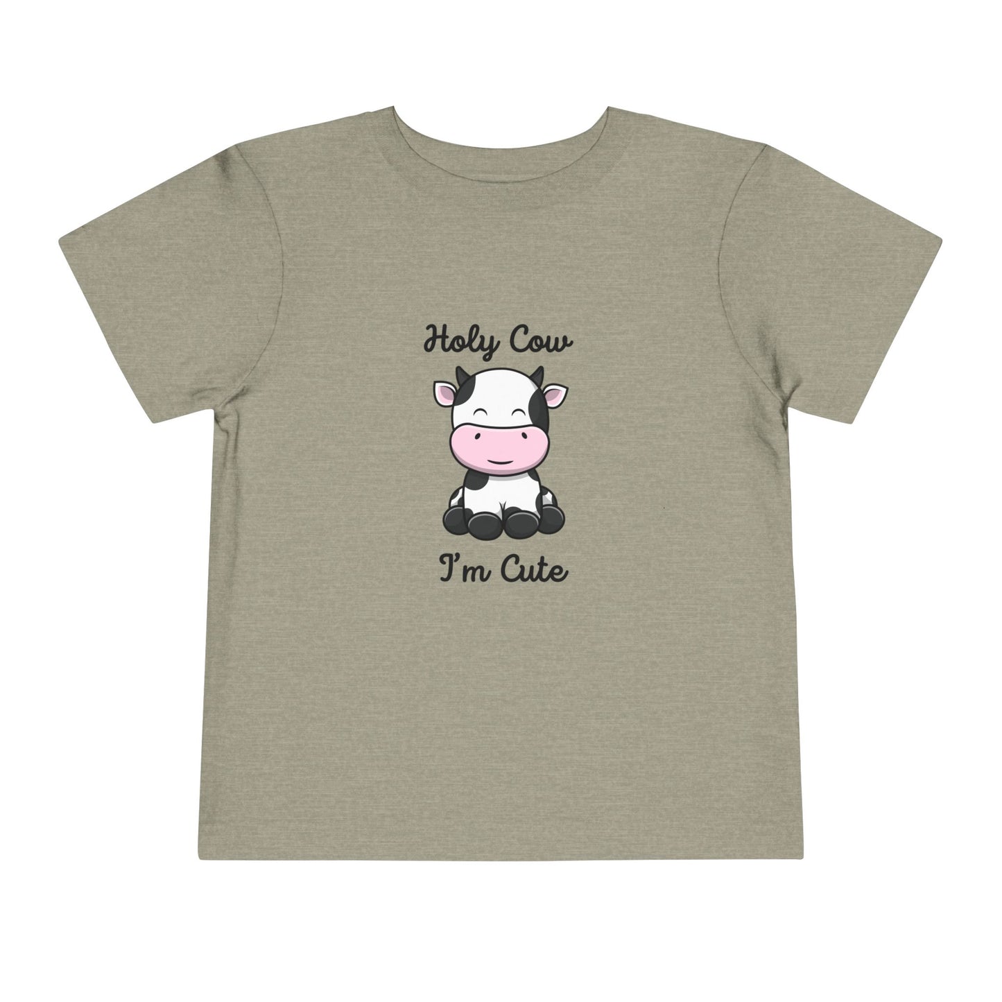 Holy Cow I'M Cute Toddler Short Sleeve Tee