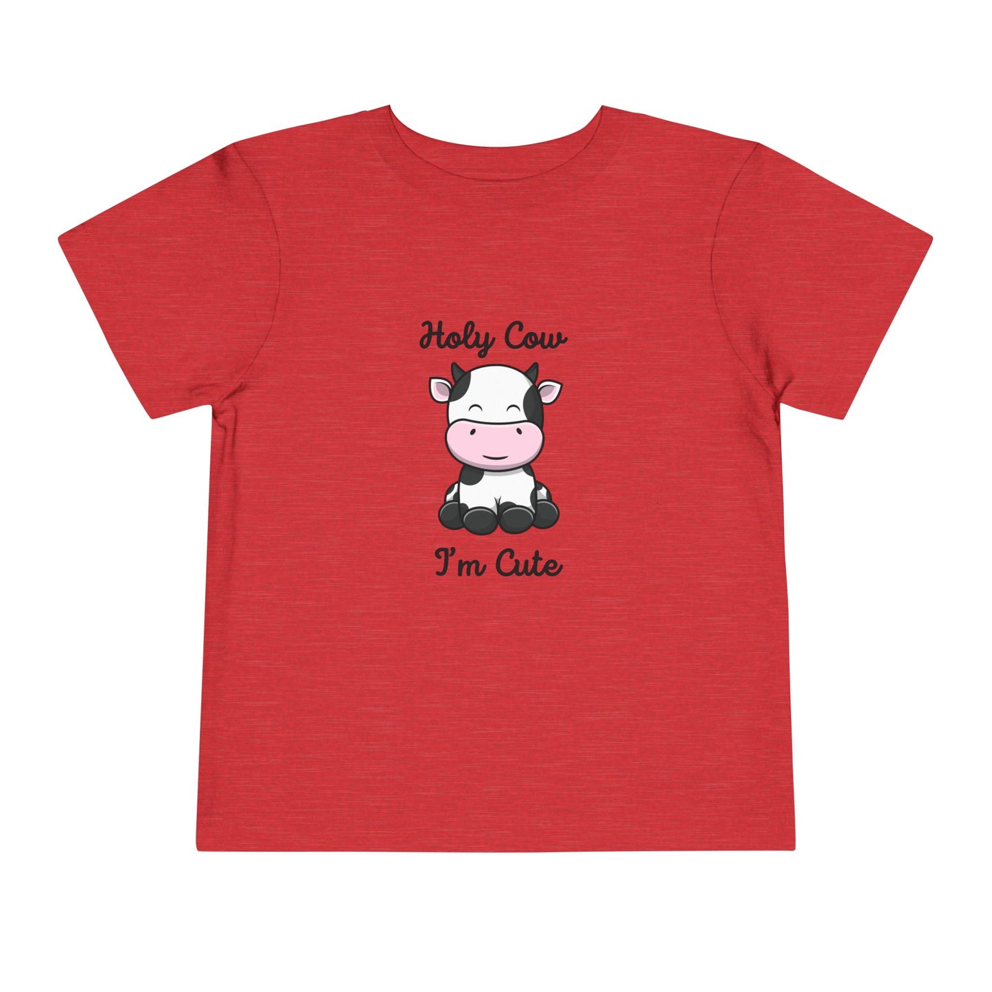 Holy Cow I'M Cute Toddler Short Sleeve Tee