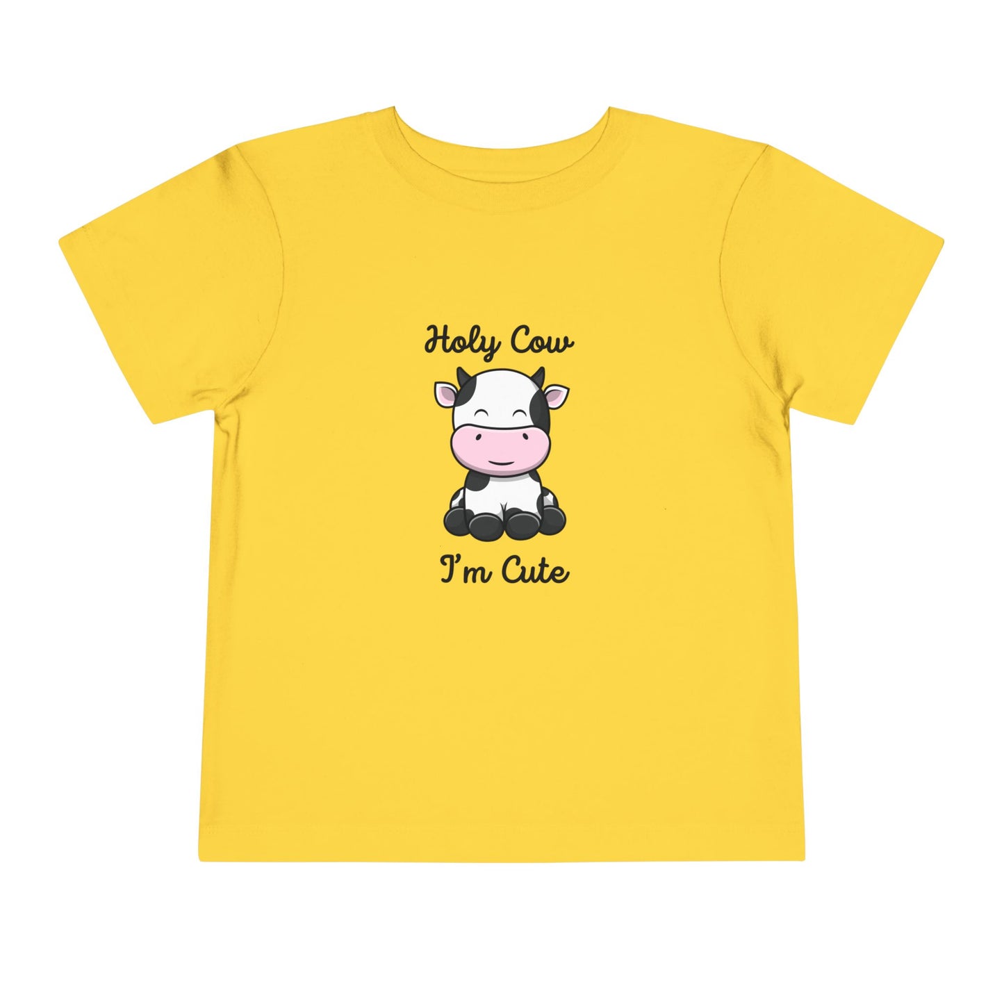 Holy Cow I'M Cute Toddler Short Sleeve Tee