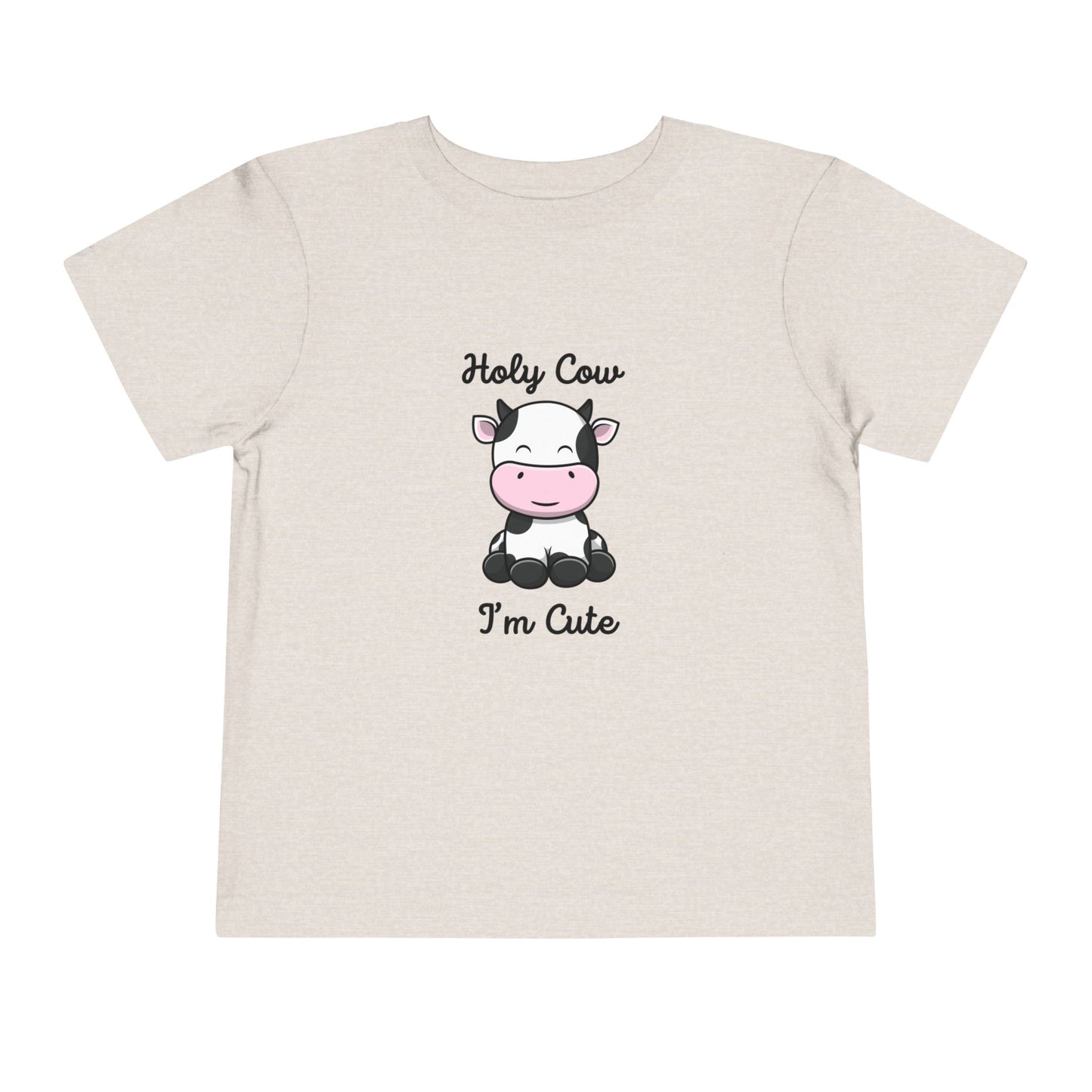 Holy Cow I'M Cute Toddler Short Sleeve Tee