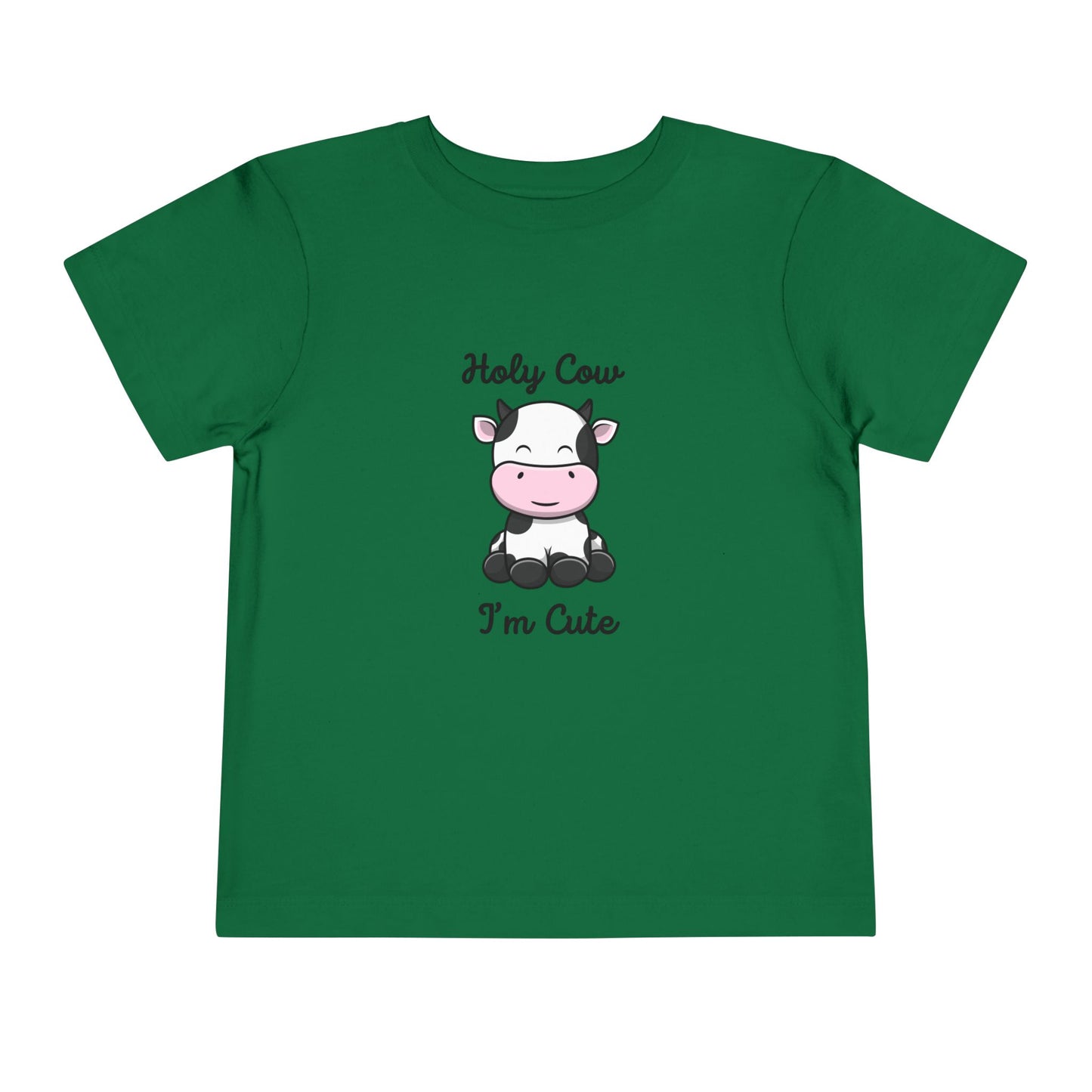 Holy Cow I'M Cute Toddler Short Sleeve Tee