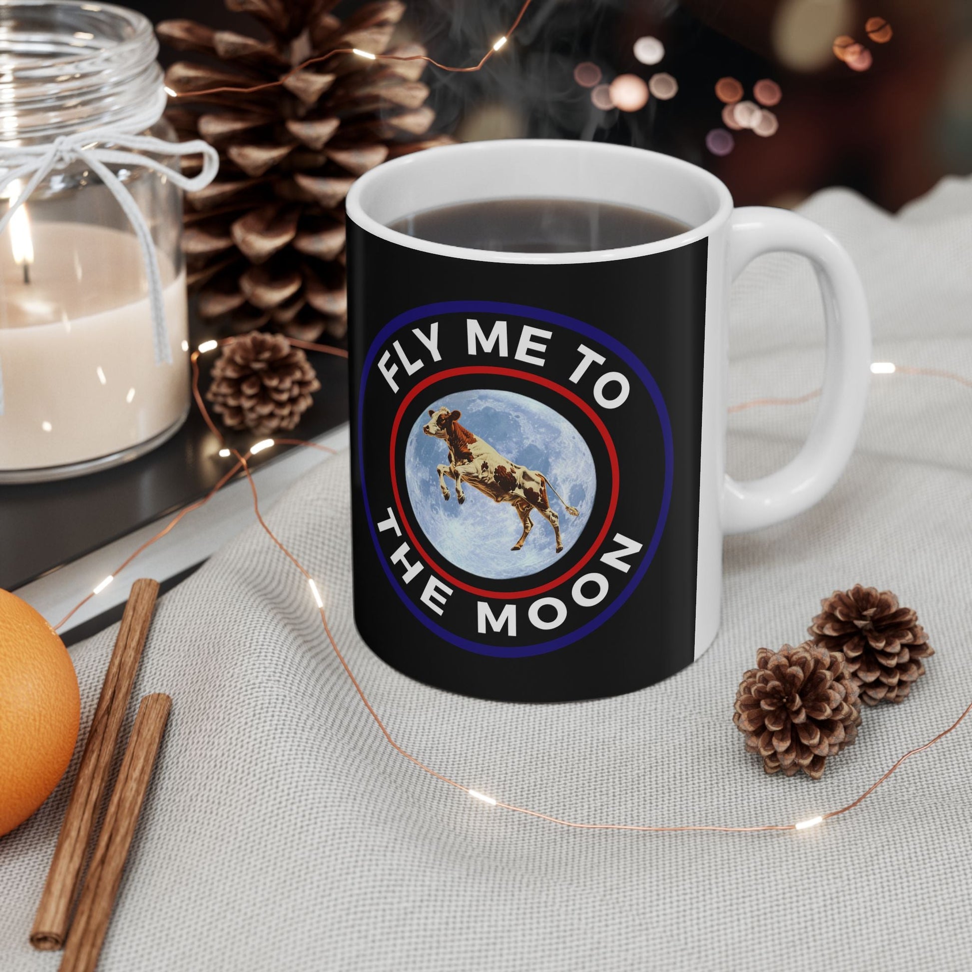 Fly Me To The Moon Ceramic Mug, (11oz, 15oz) - Moobox