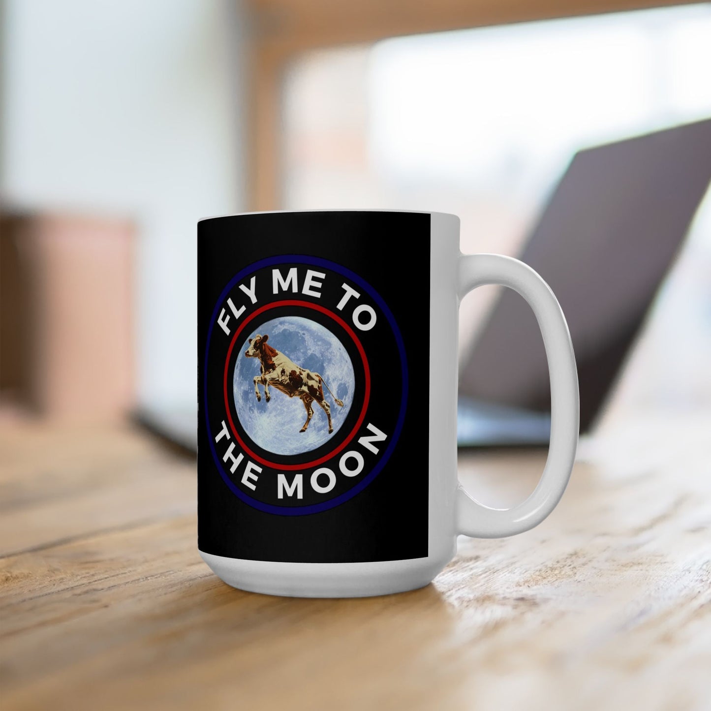 Fly Me To The Moon Ceramic Mug, (11oz, 15oz) - Moobox